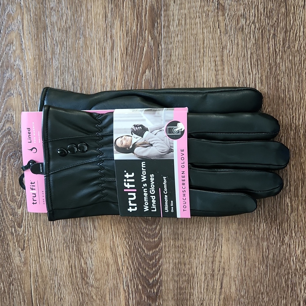 TruFit Women's Black Touchscreen Gloves
